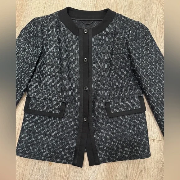 Etro Milano made in Italy designer woven tweed blazer small - Picture 2 of 7